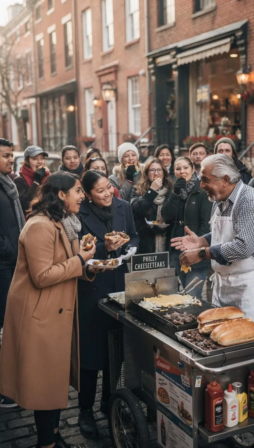 Kolorowe stragany z lokalnymi produktami na targu w Ameryce.